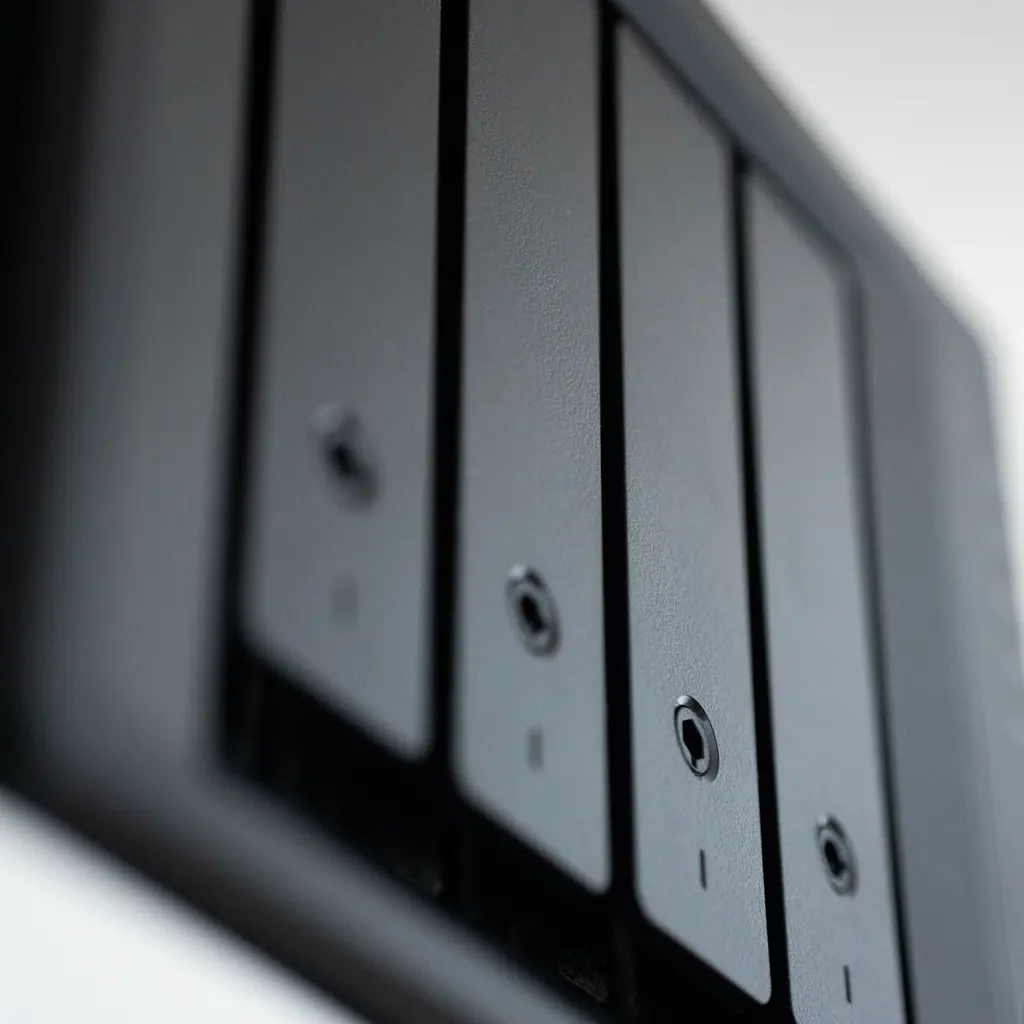 Removable drive bays on a data-storage appliance.