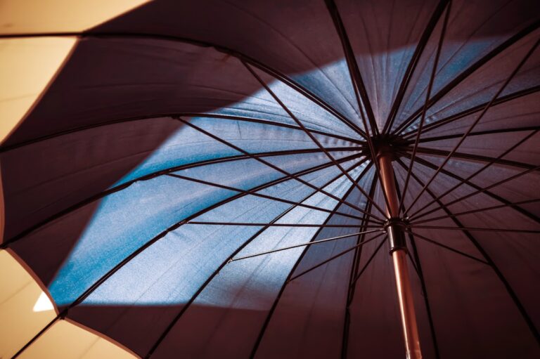 "Umbrella canopy illustrating protection, key to boosting retention with modern group benefits employees value."