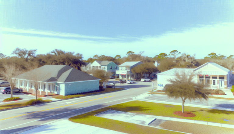 "Urban landscape highlighting trends to watch in the future of insurance."